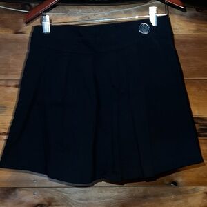 Joe Benbasset Black Pleated Skater Mini Skirt